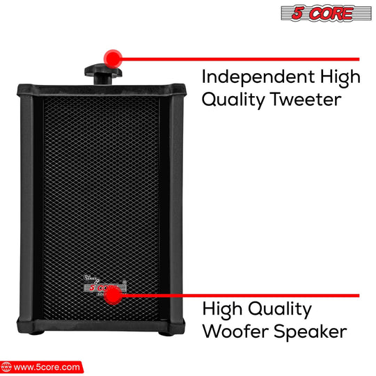 We use high quality tweeter and woofer for premium sound