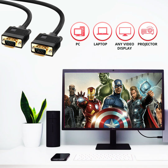 The video cable is compatible with many video output devices