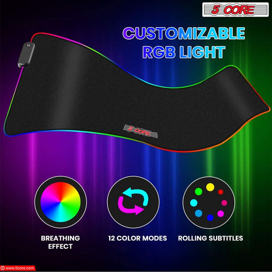 The desktop keyboard mat comes with custom RGB controls