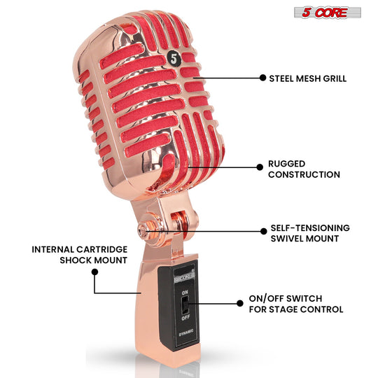 Professional mic for singing with high-fidelity sound and noise isolation, perfect for live and studio performances