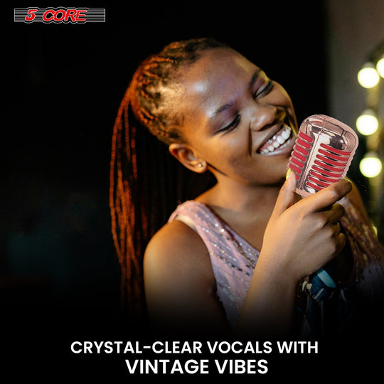 Microphone for singing with crisp sound quality, durable build, and ideal for live performances and studio recording