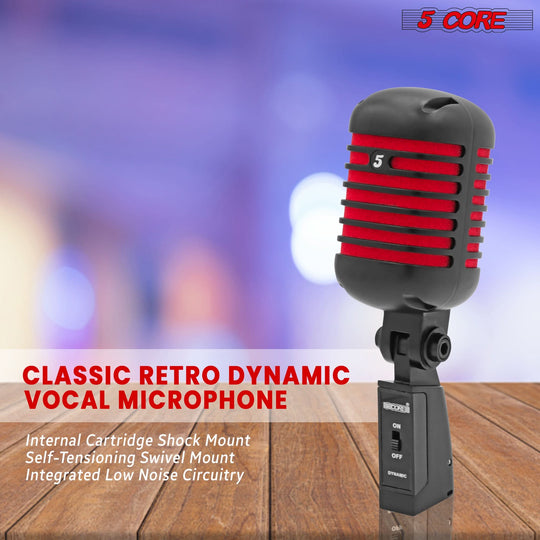 Microphone with XLR connectivity for professional audio quality, ideal for studio recording and live performances