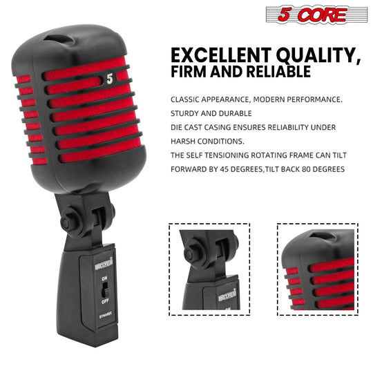 Vocal microphone with clear sound quality and durable design, perfect for singers and live stage performances