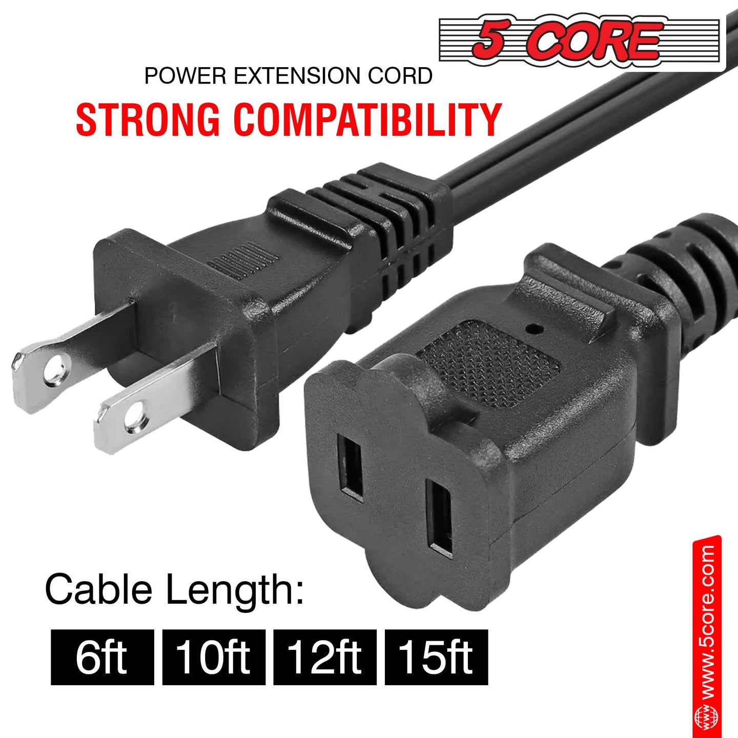 Universal compatible replacement power cable designed to work with various devices for reliable power connection